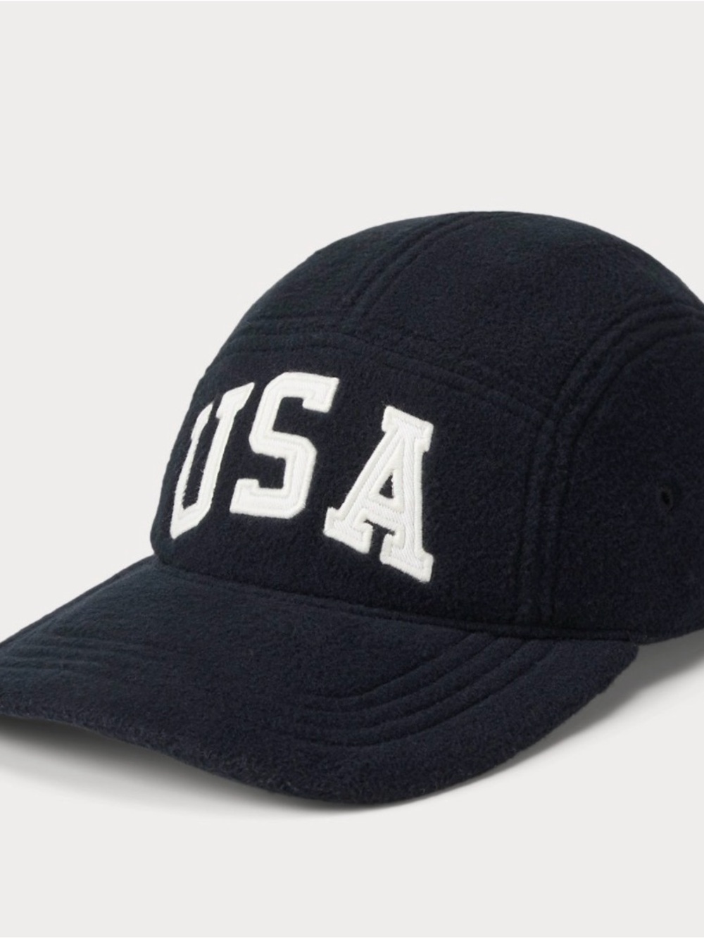 Polo by Ralph Lauren Navy Cap with White USA Applique